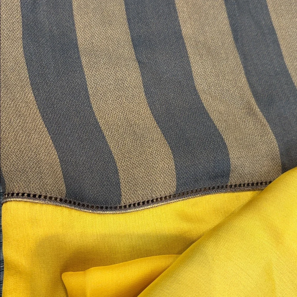 Fendi Brown and Tan Striped Scarf - Picture 6 of 6